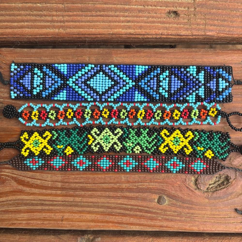 Handmade Beaded Bracelets - Multicolor Set